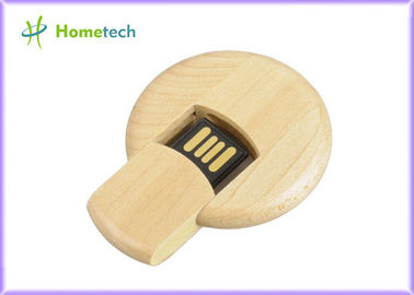 丸型の実質容量木USBのフラッシュ ドライブ、マイクロ木の親指ドライブ