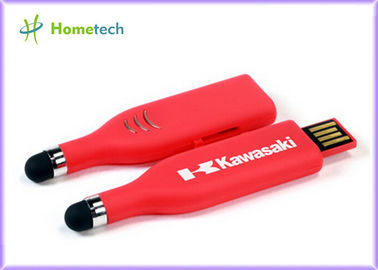 接触ペン USB のフラッシュ ドライブ、赤い高容量 USB の記憶棒