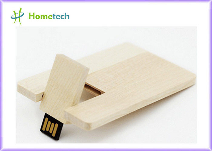 木製のペン ドライブ 8GB クレジット カード USB の記憶装置 Usb の記憶棒