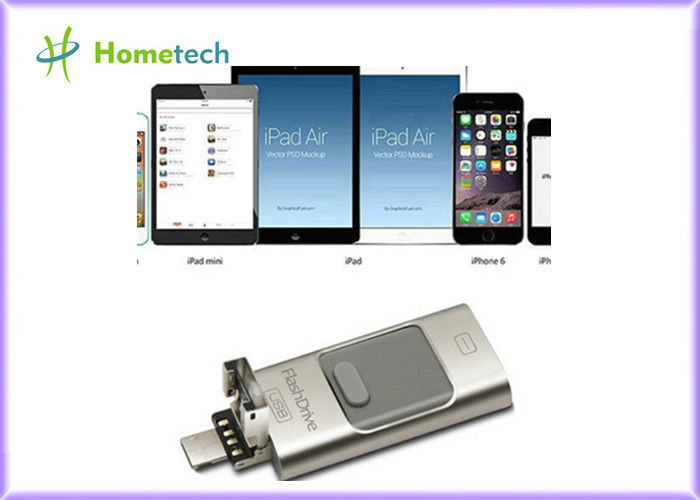IPhone/PCの1年の保証のための金OTGの電話金属32GB USBの記憶棒