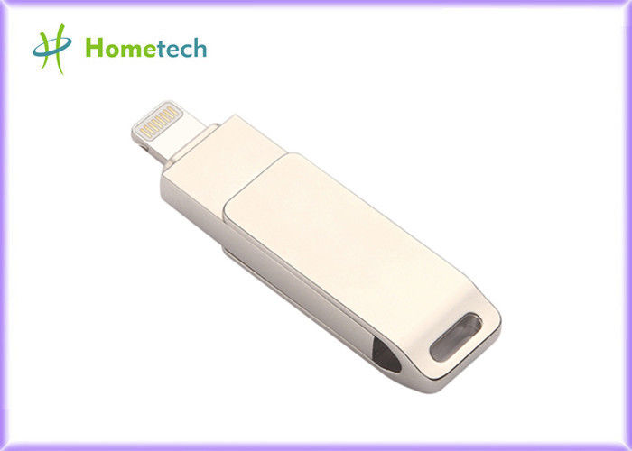 高速携帯電話USBのフラッシュ ドライブ/OTG USBのフラッシュはIPhone、銀製色のために運転します