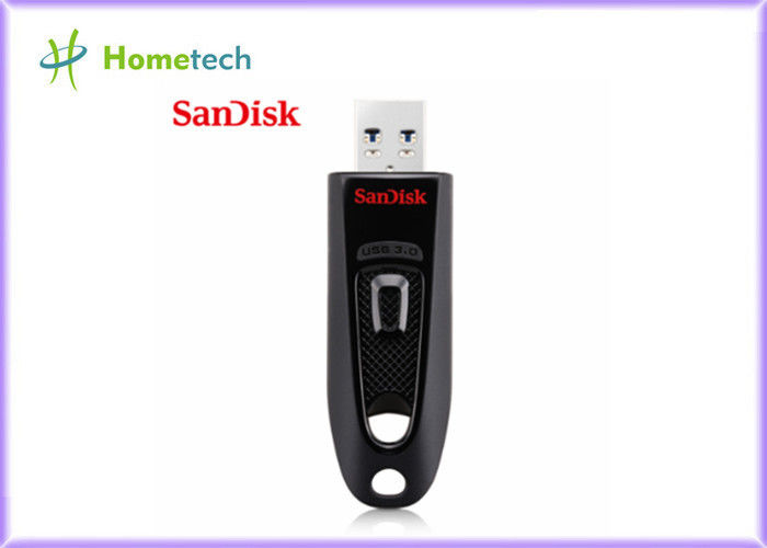 パスワード保護、黒い色の100%元のサンディスクCZ48 USB 3.0の抜け目がないドライブ64gb