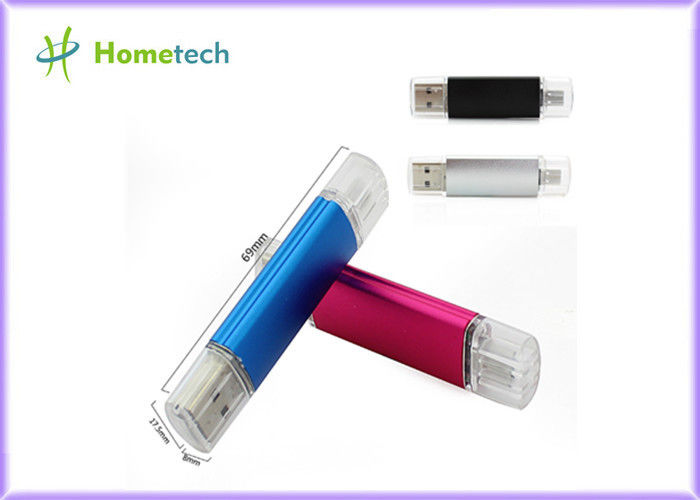 Smartphone USBの棒の記憶OTGフラッシュ ドライブ8/16/32/64GBタブレットの小道具の倍のプラグ
