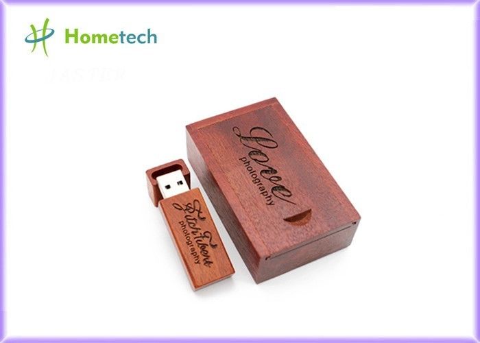 彫版USBの木の記憶はカスタマイズされたロゴを128MB - 64GB容量付けます