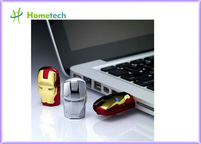 完全な報復者の鉄の人 LED のフラッシュ 4GB プラスチック USB のフラッシュ 2.0 の記憶ドライブ棒