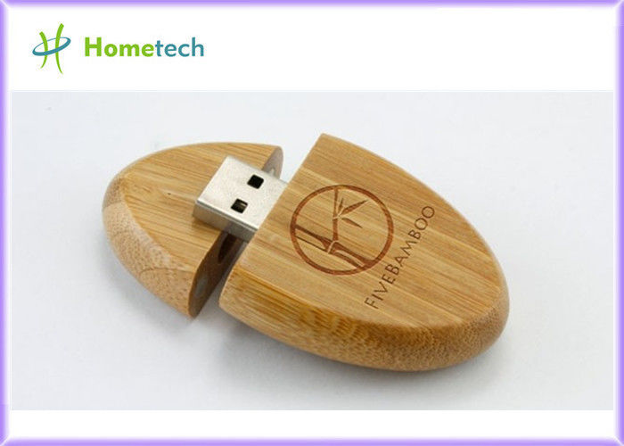 注文の木USBのフラッシュ ディスク2.0&amp; 3.0サポート箱が付いている自然なタケ木USBのペン ドライブはロゴを刻みます