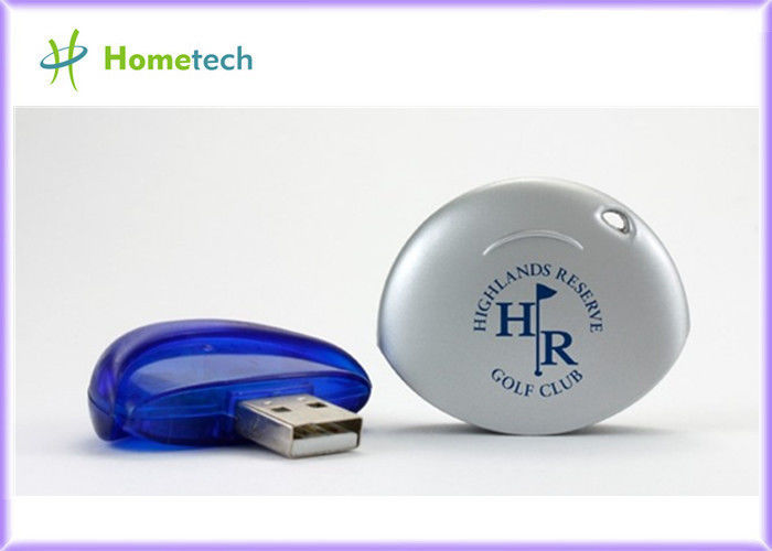 会社のギフト USB のフラッシュ ドライブ、ロゴ、安い 512MB ペン ドライブ青色のプラスチック USB の記憶
