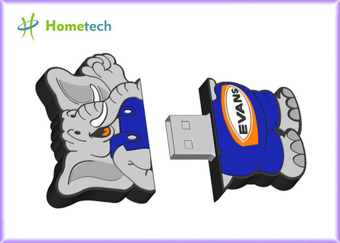 動物によってカスタマイズされる USB のフラッシュ ドライブ、象の漫画 USB のフラッシュ ドライブ