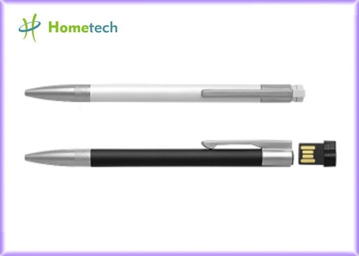 黒く/白いボールペンの高速ペン ドライブ16GB USB 2.0は金属Mateialをカスタマイズしました