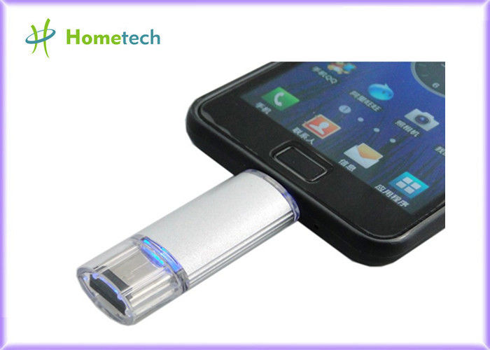 白い携帯電話 USB のフラッシュ ドライブ、高容量 USB のフラッシュ ドライブ
