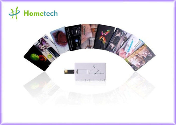 長方形の昇進のギフトのために印刷される細いクレジット カード USB の記憶装置