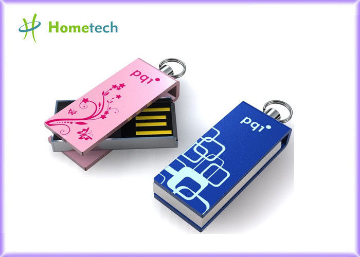 小型ピンクのねじれ USB の棒、ロゴのレーザーによって刻まれるギフト USB の棒