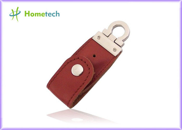 USB 2.0 革 USB のフラッシュ ディスク キー ホルダー、フラッシュ・メモリのペン ドライブ USB の親指の棒