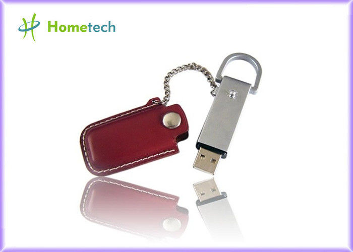 USB 2.0 革 USB のフラッシュ ディスク キー ホルダー、フラッシュ・メモリのペン ドライブ USB の親指の棒