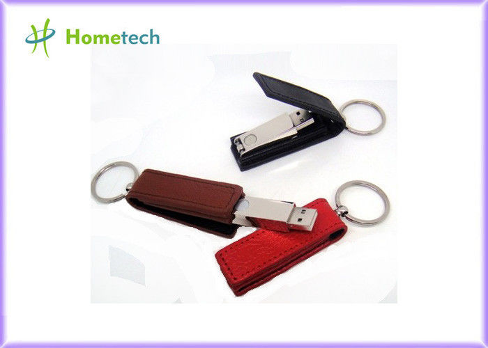 長方形学生のために個人化なる革 USB のフラッシュ ディスク USB 2.0