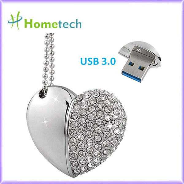 宝石類の吊り下げ式のネックレス32GBの水晶中心USBのフラッシュ ドライブ