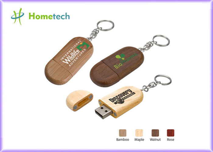 ロゴの印刷を用いる注文の環境に優しい木 USB のフラッシュ ドライブ