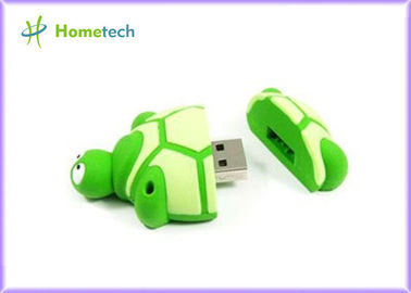 薄緑の漫画 USB のフラッシュ ドライブ本物 16GB 32GB ファイル転送、カメの形