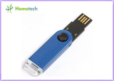 青いプラスチックねじれ USB はギフト、プラスチック 32gb フラッシュ ドライブのために付きます