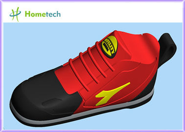 スポーツの靴の形ポリ塩化ビニールUSBのフラッシュ ドライブ8gbイタリアのフラッシュ・メモリusb 4gbの注文のロゴ