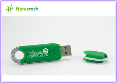 緑の昇進のプラスチック USB のフラッシュ ドライブは、バルク 2gb USB のフラッシュ運転します
