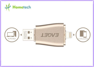 購入 Iphone のための 1 アルミニウムに付き携帯用アンドロイド OTG USB のフラッシュ ドライブ 128gb 3 オンライン製造