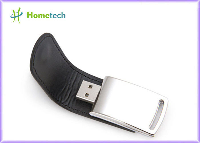 黒いペン USB 2GB 4GB 8GB の革 USB のフラッシュ ディスク高速シルクスクリーン