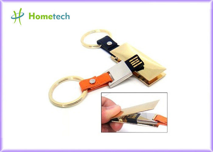 キー ホルダーの革 USB のフラッシュ ディスク/フラッシュ・メモリの棒のペンの親指ドライブ