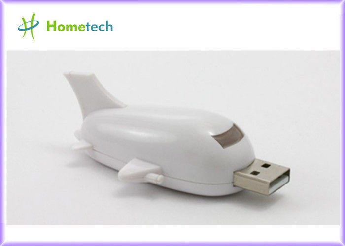 USB 2.0 の棒子供のためのプラスチック USB のフラッシュ ドライブ白い飛行機