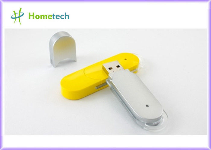 黄色/白いプラスチック USB のフラッシュ ドライブ、ペン ドライブ記憶 USB ディスク
