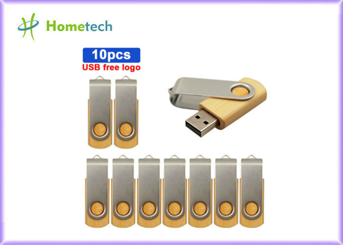 USB 2.0の3.0の金属タケ木USBの棒の高速ロゴは友好的なEcoをカスタマイズした