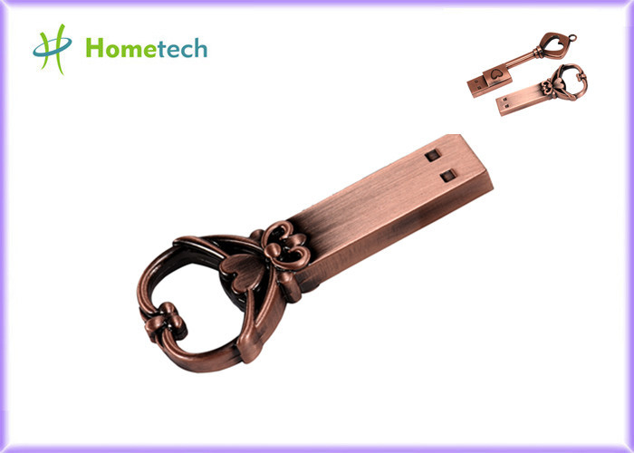 金属愛結び目のキーは16GB USB 2.0の金属の主形usb抜け目がないドライブusbの抜け目がない主フラッシュ キーを形づける