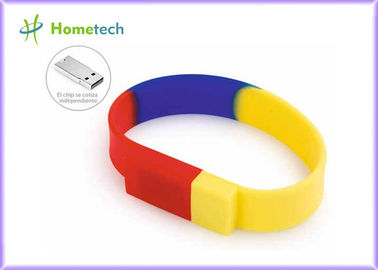 適用範囲が広く独特な Wrisband USB のフラッシュ ドライブ昇進のシリコーン Usb の記憶棒