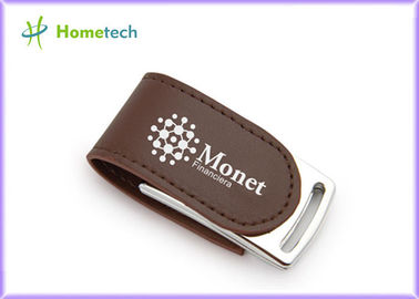 革 Usb ディスク注文の金属 PU 4GB 8GB Pendrive 64MB への 32GB