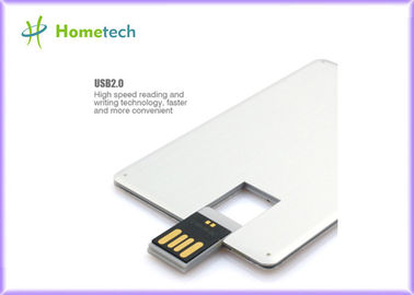 マイクロは金属のクレジット カードUsbのフラッシュ ドライブ2GB/4GB/8GB/16GBをカスタマイズしました