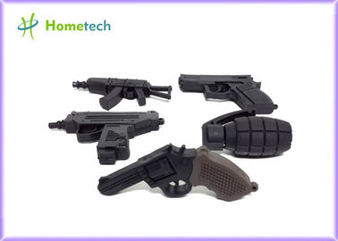 黒い色銃はUsbのフラッシュ ドライブ4gb 8gb 1gb 2gb 128mb 512mbをカスタマイズしました