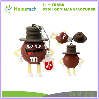 USB2.0 漫画 チョコレート M&M レインボー・ビーン USBフラッシュドライブ 4GB 8GB 32GB 64GB ペンダント フラッシュメモリ ギフト