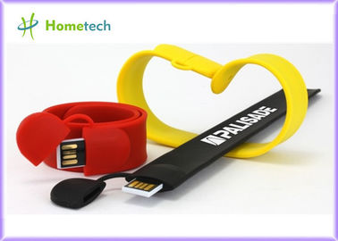 流行のシリコーンの非難のバンド USB のフラッシュ ドライブ大きさ 4gb USB のフラッシュ ドライブ記憶