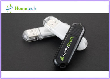 楕円形の昇進のギフト プラスチック USB のフラッシュ ドライブ 512MB