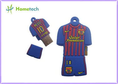 カスタマイズされた USB の記憶 2GB 4GB 8GB 16GB バルセロナ Messi ポロ シャツ USB のフラッシュ ドライブ