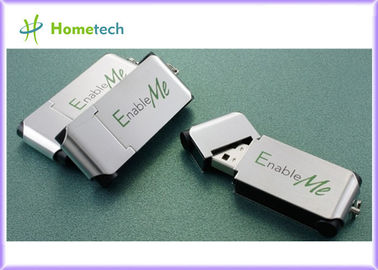 金属の親指は-中国の Keychain の製造者が付いている銀製の金属の親指 USB のペンを運転します