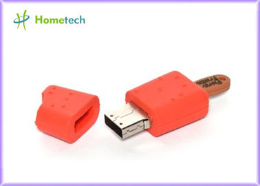 赤いアイス クリームの漫画 USB のフラッシュ ドライブ/顧客用抜け目がないドライブ