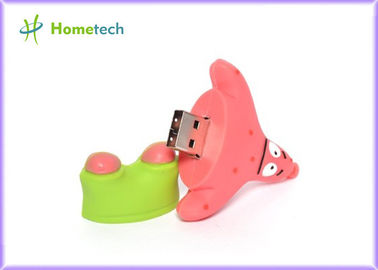 オフィスのためのピンクのゴム製漫画 USB のフラッシュ ドライブ/勝利 7 ペン ドライブ カード