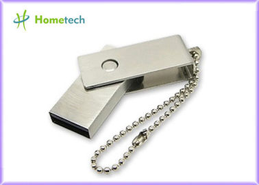 ロゴは金属のねじれ USB の棒 4G 8G 16G 32G のギフト USB の棒を刻みました