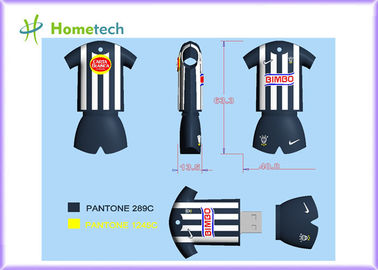 Pantone は rayados のポロ シャツ USB のフラッシュ ドライブ高速 2.0 のインターフェイスによって読まれた速度をカスタマイズしました