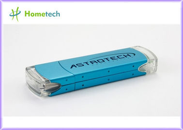 実質容量プラスチック USB のフラッシュ ドライブ、暗号化青い USB のフラッシュは運転します