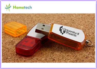 赤いプラスチックによって個人化された usb のフラッシュ ドライブ、オフィスは usb のキーをカスタマイズしました