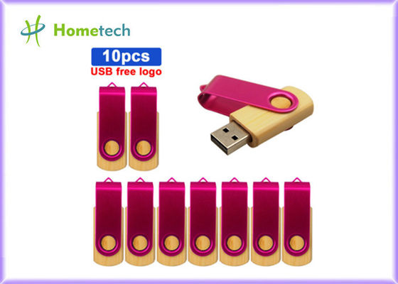 USB 2.0の3.0の金属タケ木USBの棒の高速ロゴは友好的なEcoをカスタマイズした